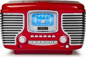 Crosley CR612B-RE Corsair Radio CD Player, Red