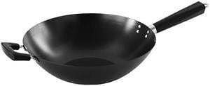 Imusa PAN-10042W 14" Traditional Nonstick Coated Wok with Triangle Helper Handle