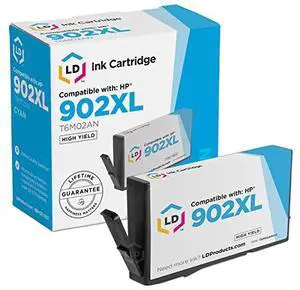 LD Compatible Replacement for HP 902XL T6M02AN HY Cyan Ink for OfficeJet 6950 6951 6954 6958 6962 6975 & OfficeJet Pro 6958 6960 6970 6974 6975 6978 LD Compatible Replacement for HP 902XL T6M02AN HY Cyan Ink for OfficeJet 6950 6951 6954 6958 6962 6975 & OfficeJet Pro 6958 6960 6970 6974 6975 6978