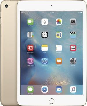 Apple iPad mini 4 (4th Gen) 128GB - Wi-Fi - 7.9" - Gold - (2015) - Good Condition