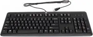 NEW HP Genuine USB Wired Black Keyboard KU-1156 - 672647-003 NEW HP Genuine USB Wired Black Keyboard KU-1156 - 672647-003