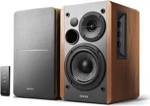 Edifier R1280T Powered Bookshelf Speakers,Wooden Enclosure - 42 Watts RMS