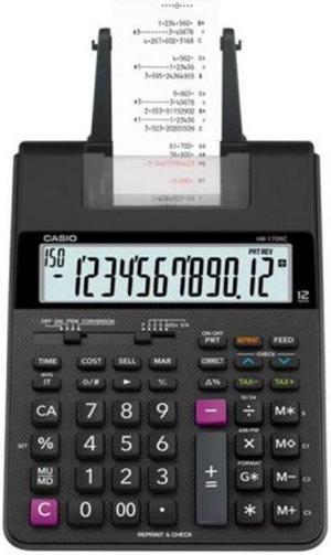 Casio Printing Calculator 6-1/2"Wx11-5/8"Lx2-9/16"H Black HR170RC