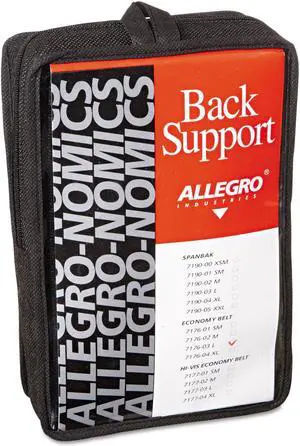 Allegro Economy Back Support Belt Large Black 717603