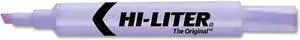Desk Style Highlighter, Chisel Tip, Fluorescent Purple Ink, Dozen