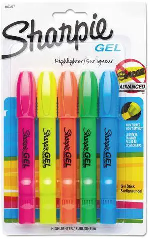 Sanford Sharpie Yellow Accent Gel Highlighters