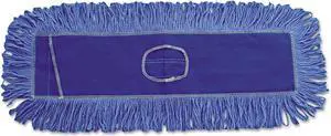 Boardwalk Mop Head Dust Looped-End Cotton/Synthetic Fibers 24 x 5 Blue 1124
