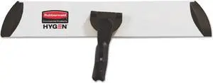 Rubbermaid Commercial Executive Microfiber Single-Sided Flat Mop Frame 3.5W 18L Black/Silver 1863893