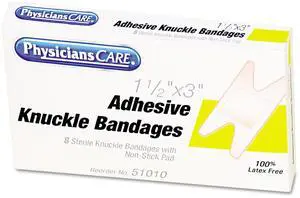 First Aid Fabric Knuckle Bandages, 8/box
