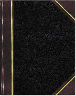 National Texthide Notebook Black/Burgundy 500 Pages 14 1/4 x 8 3/4 57151