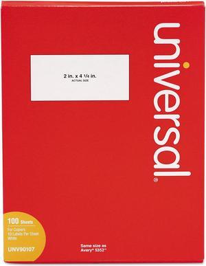 Shipping Labels For Copiers, 2 X 4-1/4, Bright White, 1000/box