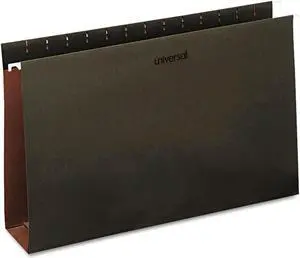 Three Inch Box Bottom Pressboard Hanging Folders, Legal, Standard Green, 25/box