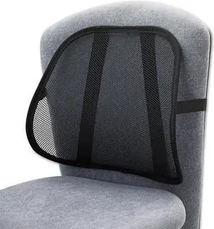 Mesh Backrest, 17-1/2w X 3-1/8d X 15h, Black
