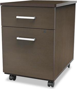 Linea Italia - LITTR752MOC - Trento Line Mobile Pedestal File, Box/File Drawer, Mocha