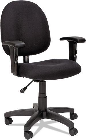 Alera Essentia Series Swivel Task Chair with Adjustable Arms, Black VTA4810