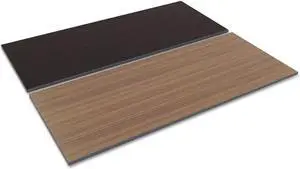 Alera - TT7230EW - Reversible Laminate Table Top, Rectangular, 71 1/2w x 29 1/2d, Espresso/Walnut