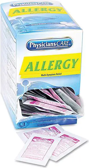 Allergy Antihistamine Medication, Two-Pack, 50 Packs/box