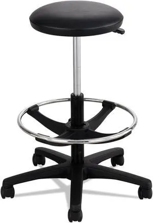 Extended-Height Lab Stool, Black