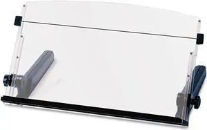 3M In-Line Freestanding Copyholder Plastic 300 Sheet Capacity Black/Clear DH640