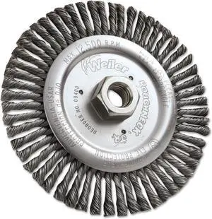 Dualife Stb-6 Stringer Bead Twist Knot Wire Wheel, 6" Dia, .02 Wire