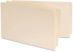Manila Reinforced Shelf Folder, Legal, 100/box
