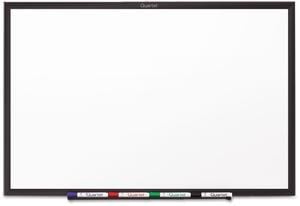 Quartet S534B Prestige 2 DuraMax Porcelain Magnetic Whiteboards, Mahogany Finish Frame, 4' x 3'