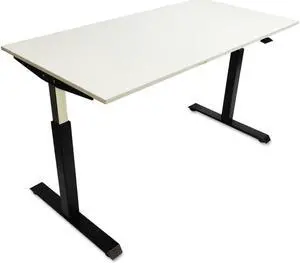 Pneumatic Height-Adjustable Table Base, 26 1/4" to 39 5/8" High, Black
