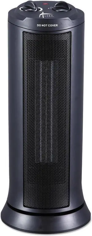 Alera HECT17 Mini Tower Ceramic Heater, Black