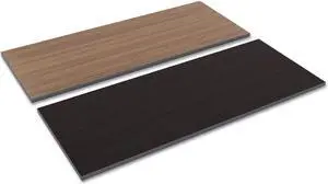 Alera Reversible Laminate Table Top Rectangular 59 3/8w x23 5/8d Espresso/Walnut