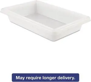 Food/tote Boxes, 2gal, 18w X 12d X 3 1/2h, White