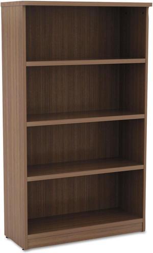 Alera - VA635632WA - Alera Valencia Series Bookcase, Four-Shelf, 31 3/4w x 14d x 55h, Modern Walnut