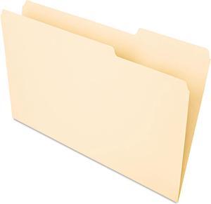 Recycled Interior File Folders, 1/3 Cut Top Tab, Legal, Manila, 100/box