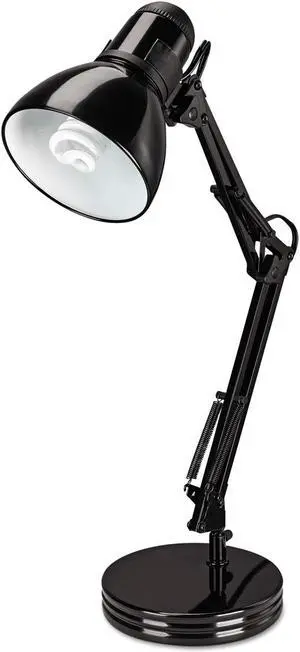 Architect Desk Lamp, Adjustable Arm, 22"H, Black