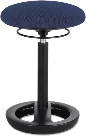 Safco Twixt Desk Height Ergonomic Stool 22 1/2" High Blue Fabric 3000BU