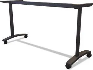 Alera Valencia Series Training Table T-Leg Base, 58w x 19-3/4d, Black