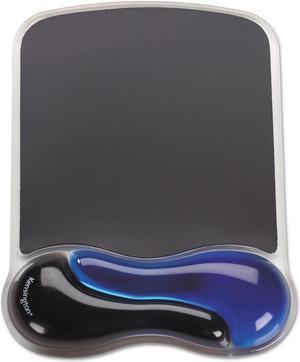 Kensington Duo Gel Wave Mouse Pad Wrist Rest, Blue 62401