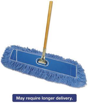 Boardwalk Looped-End Dust Mop Kit 36 x 5 60" Metal/Wood Handle Blue/Natural