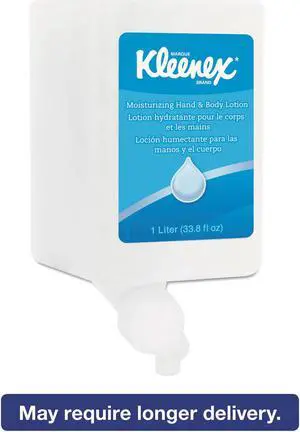 Kleenex Moisturizing Hand & Body Lotion Fresh Scent 1 L Bottle 35362
