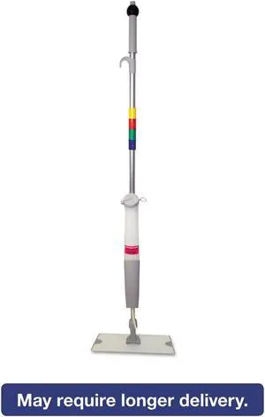 Boardwalk Bucketless Microfiber Mop System 5 x 18 Head 59" Handle Blue/Gray BWMS16MFM