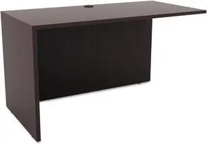 Alera Valencia Series Reversible Return/Bridge Shell,47 1/4w x 23 5/8d, Espresso