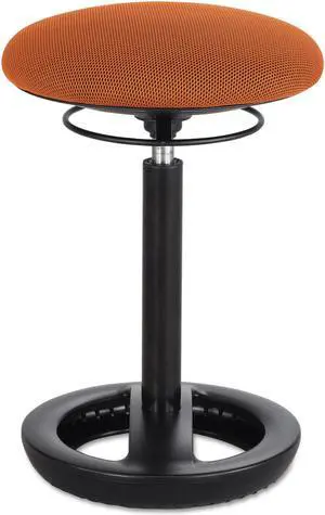 Twixt Desk Height Ergonomic Stool, 22 1/2" High, Orange Fabric