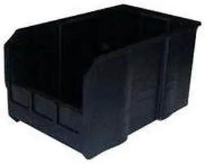 QUANTUM STORAGE SYSTEMS QUS239CO Hang & Stack Storage Bin, Carbon Filled