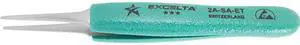 EXCELTA 2A-SA-ET Tweezer,Flat,5-1/4 in. L,SS