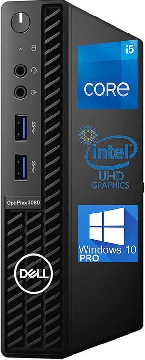 Dell OptiPlex 3080 Micro Desktop Computer  10th gen Intel Core i5-10500T Up to 3.8GHz - 16GB RAM, 512GB M.2 NVME SSD, AC Wi-Fi, Bluetooth, DisplayPort, HDMI - Windows 10 Pro