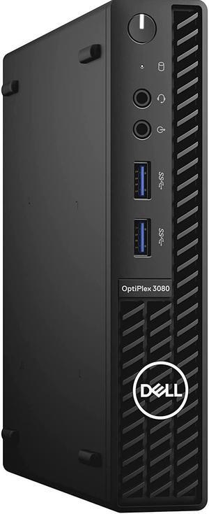 Dell OptiPlex 3000 3080 Desktop Computer - Intel Core i5 10th Gen i5-10500T Hexa-core (6 Core) 2.30 GHz - 8 GB RAM DDR4 SDRAM - 256 GB NVMe M.2 PCI Express M.2 SSD - Micro PC - Black