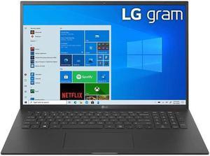 LG Gram 16Z90P Laptop 16" Ultra-Lightweight, (2560 x 1600), Intel Evo 11th gen CORE i7 , 16GB RAM, 256GB SSD, Windows 11 Home, 22 Hour Battery, Alexa Built-in, 2X USB-C, HDMI, USB-A - Black