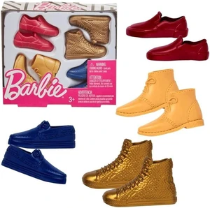 Barbie Ken Men's Shoes Accessory Pack 4ct Doll Dress Up Footwear Mattel Barbie Ken Men's Shoes Accessory Pack 4ct Doll Dress Up Footwear Mattel
