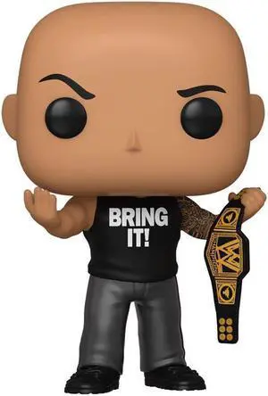 Funko Pop The Rock Championship Belt WWE 25th Anniversary Special Ed Figure Collectible