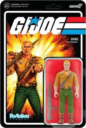 G.I. Joe Duke First Sergeant Action Figure Wave 2 Retro Animated TV Super7