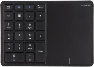Rechargeable Numeric 22 keys Keypad With Touchpad Bluetooth 2.4G Wireles - axGear